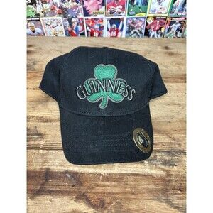 NEW Guinness Black Baseball Cap Logo with Bottle Opener Cotton STRAPBACK Beer